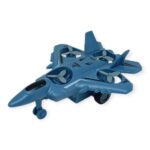 Sürtmeli Döner 4 Pervaneli Uçak - Mavi - 1 ADET