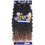 Afro Dalgası  / Siyah Karamel Ombreli T1B/27 - Görsel 3