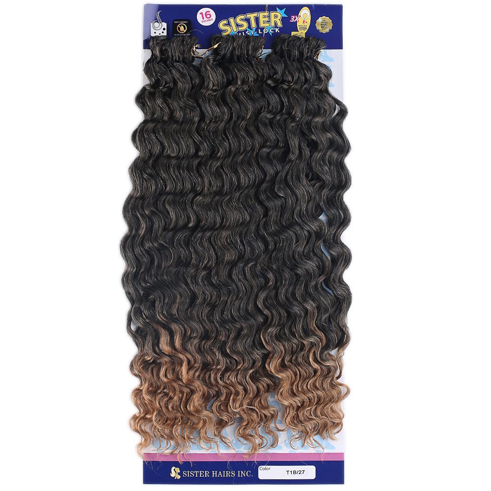 t1b27.jpg Afro Dalgası / Siyah Karamel Ombreli T1B/27 - Görsel 1