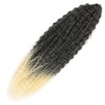 Brazilian Afro Dalgası  / Siyah / Platin Ombreli