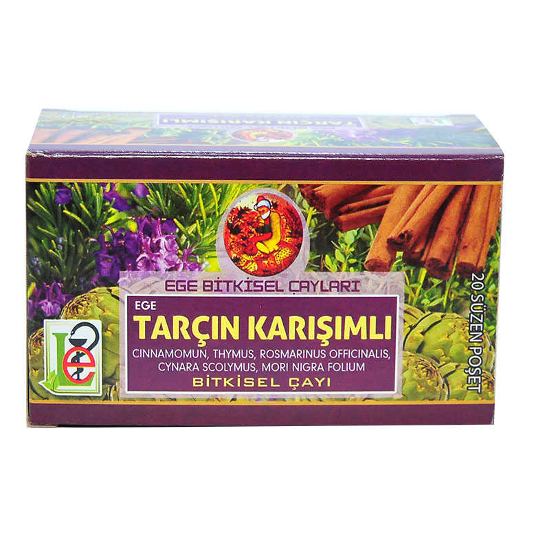 Tarçın Karışımlı Bitkisel Çay 20 Süzen Pşt - Ege Lokman Tarçın Karışımlı sel Çay 20 Süzen Poşet - Görsel 1