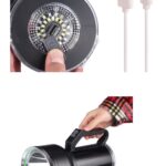 Taşınabilir Solar Şarjlı LED Fener Powerbank Özellikli Kamp ve Acil Durum İçin Süper Parlak Işık