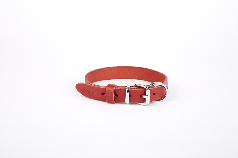 tbt1510m-red-jpg6186b.jpg Deri El Yapımı Köpek Boyun Tasması 2x30-35 cm Kırmızı - Görsel 1