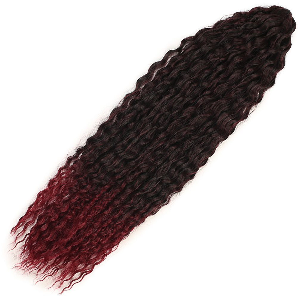 tbug.jpg Brazilian Afro Dalgası / Siyah / Kızıl Ombreli - Görsel 1