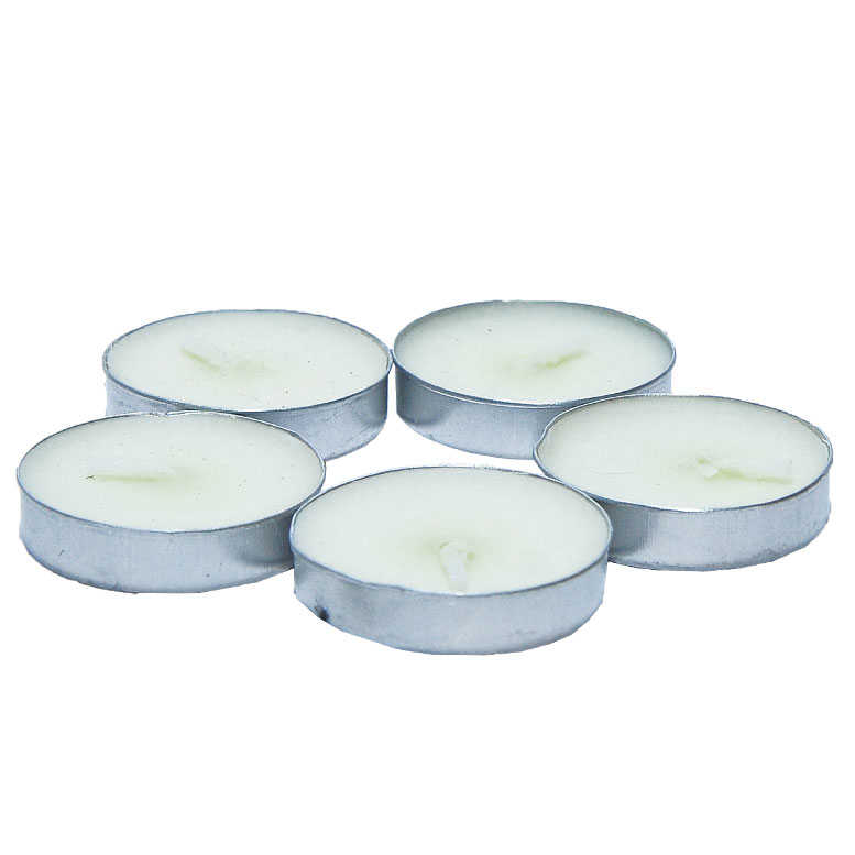 Tea Lights Beyaz Mum 5Ad - Nerox Tea Lights Beyaz Mum 5 li 1 Paket - Görsel 1