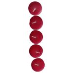 Tea Lights Kırmızı Mum 5 li 1 Paket - Görsel 4