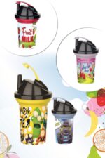 Tedy Pipetli Çuk Içecek Bardağı Desenli Bardak 300ml - Görsel 2