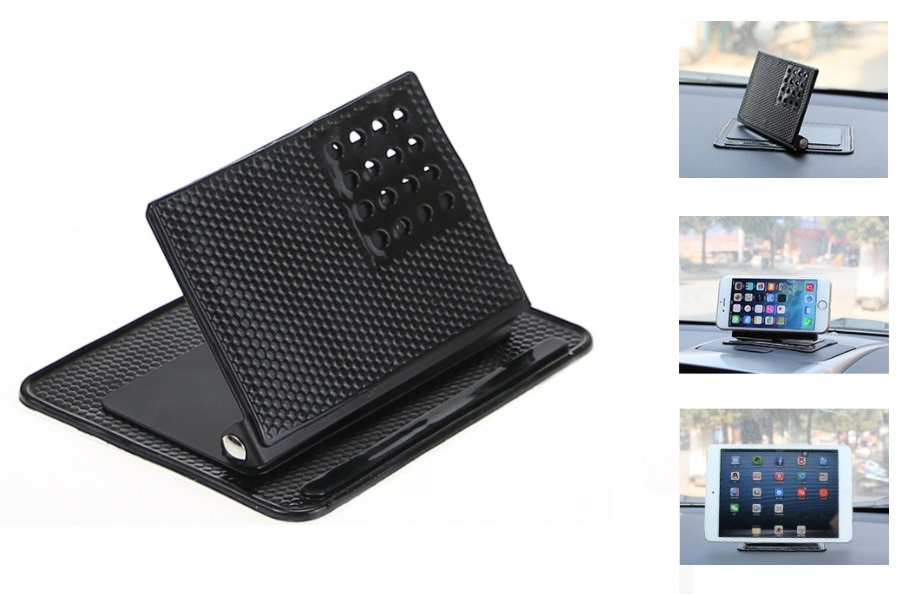 telefon-1456-1.jpg Telefon - Tablet - Navigasyon Tutucu 360 Oynar Kaydırmaz Stand - Görsel 1