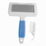 Temizleme Aparatlı Kedi Köpek Tarağı 7 cm-14 cm Small Mavi - Görsel 5