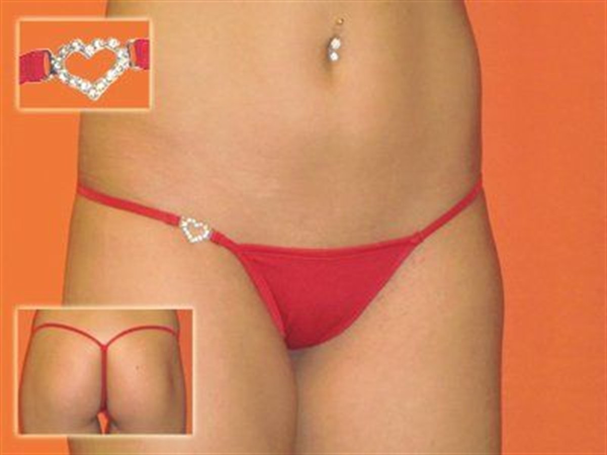 terry-pau-dh040901-red-gumu-19127-1.jpg Gümüş Kalp ve Taş İşlemeli Seksi Tanga - Görsel 1