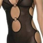 Metal Detaylı Transparan Fantazi Babydoll