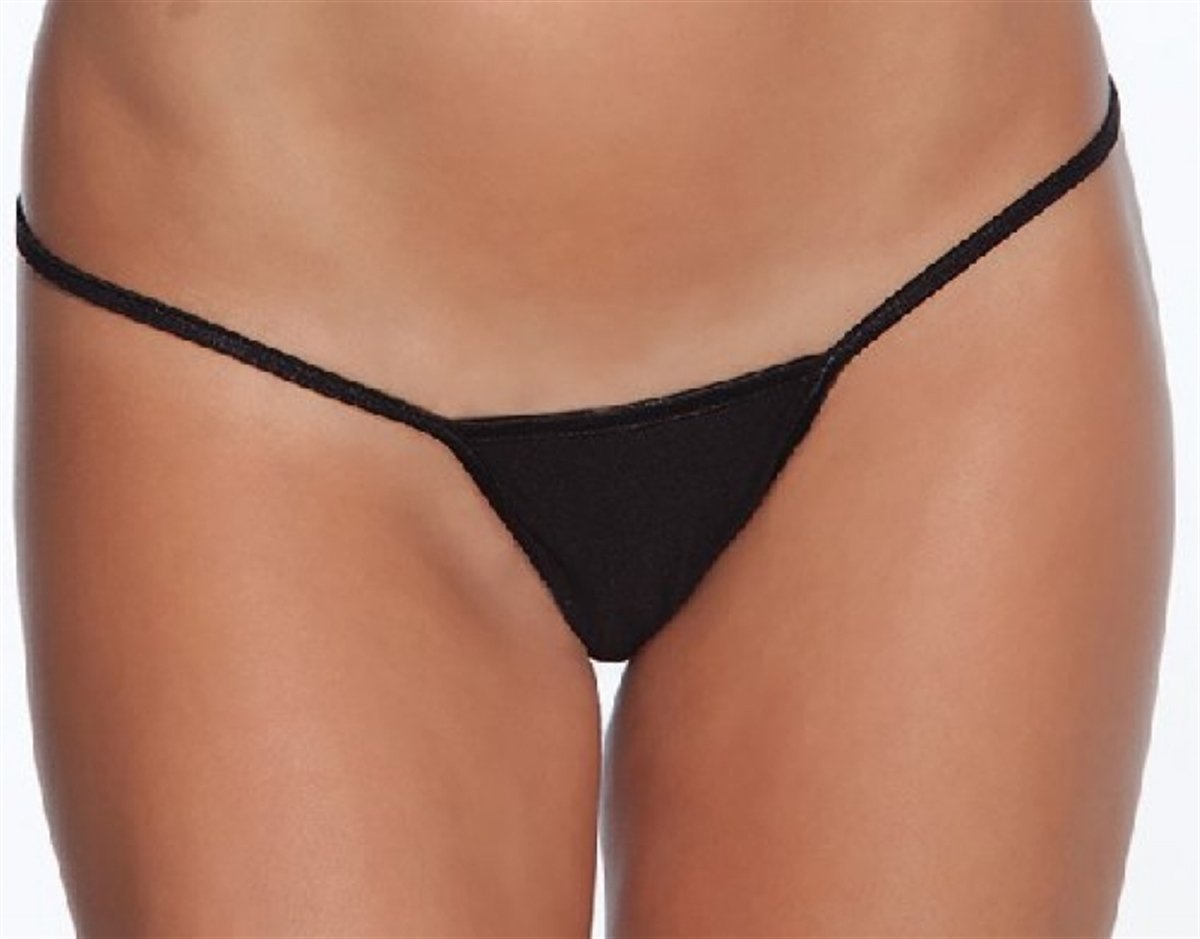 terry-pau-tp100739-bayan-tanga-19427-1.jpg Düşük Bel Mikro Kumaş String Tanga Külot - Görsel 1