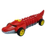 Timsah Araba - Otomatik Hareketli Sesli Işıklı 32 cm - Kırmızı Timsah - 1 ADET