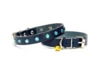 Taşlı Kedi ve Yavru Köpek Tasması 1*23 cm Mavi Medium - Görsel 3