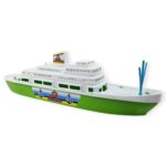 Transatlantik Yolcu Gemisi 45 cm - Yeşil - 1 ADET