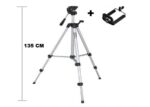 Tripod : Telefon ve Kamera Tutucu Ayak + Telefon Tutucu - 105Cm - Görsel 2