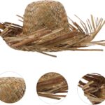 Tropikal Parti Naturel Hasır Hawaii Şapkası 13x36 cm