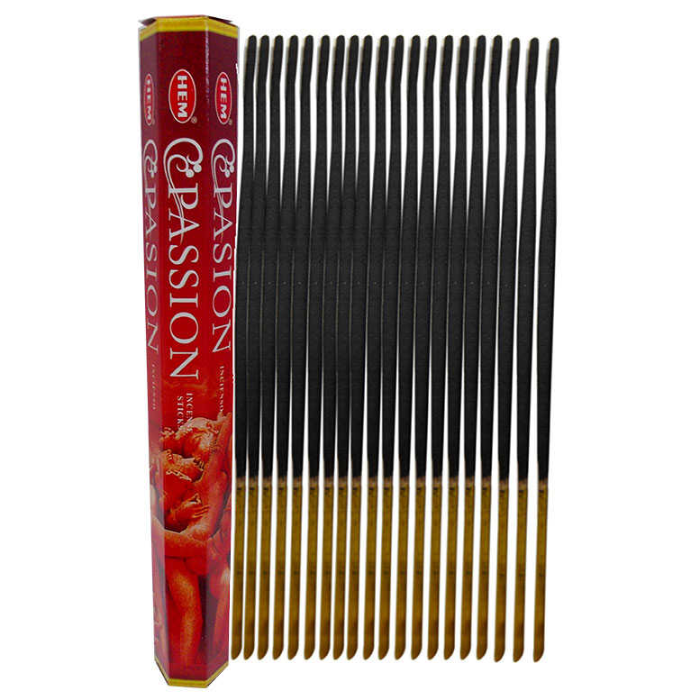 Tutku Tütsü - Passion Incense Sticks - Hem Tütsü Tutku Aşk Kokulu 20 Çubuk Tütsü - Passion - Görsel 1