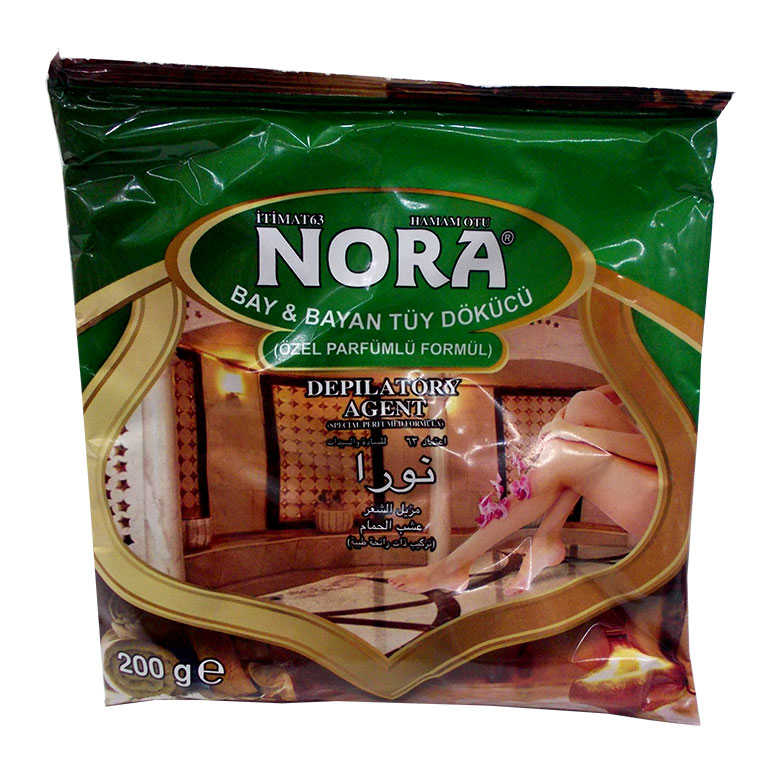 Tüy Dökücü Toz Bay & Bayan 200Gr - Nora Tüy Dökücü Toz Hamam Otu Bay Bayan Tkrb.170-200 Gr X 5 Paket - Görsel 1