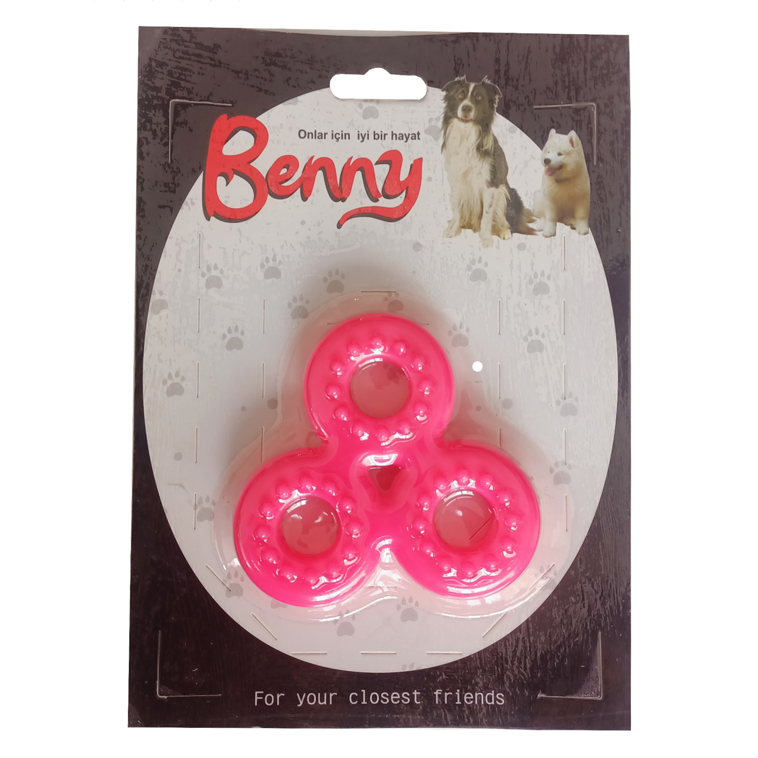 uc-goz-pembe-1-png.png Benny Köpek Oyuncağı Üçlü H 9 x 9 cm Pembe - Görsel 1