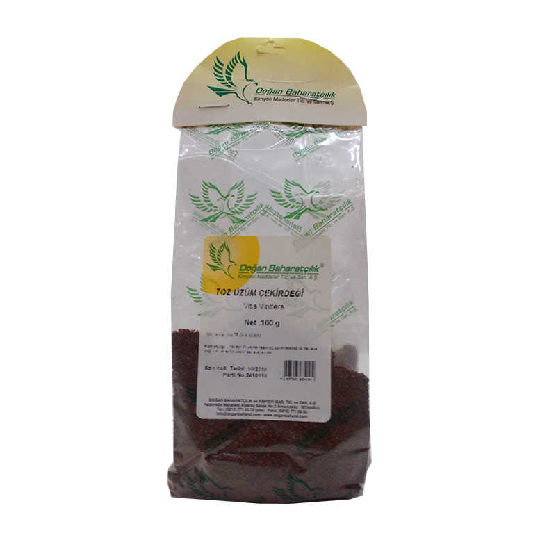 Üzüm Çekirdeği Toz 100Gr Pkt - Doğan Baharat Üzüm Çekirdeği Öğütülmüş Doğal 100 Gr Paket - Görsel 1