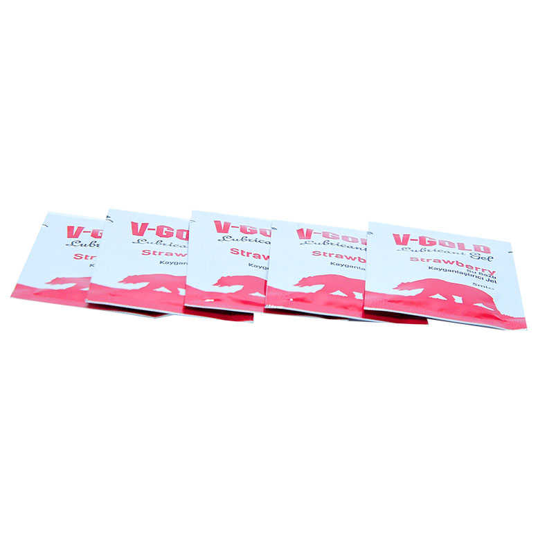 Kayganlaştırıcı Jel Strawberry 5 ML X 5Li - V-Gold Kayganlaştırıcı Jel Strawberry 5 ML X 5Li - Görsel 1