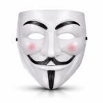 V Mask Premium Vendetta Beyaz Parti Maskesi - Görsel 2