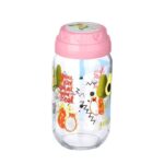 Vintage  Dekoratif  Desenli Cam Kavanoz 1000 ml - 33,8 oz - Avokado - Görsel 2