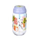 Vintage  Dekoratif  Desenli Cam Kavanoz 1000 ml - 33,8 oz - Avokado - Görsel 3