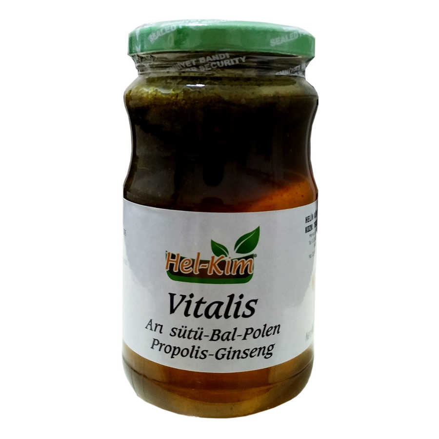 Arı Sütü Bal Polen Propolis Ginseng Karışımı 420 Gr - Hel-Kim is Arı Sütü Bal Polen Propolis Ginseng Karışımı 420 Gr - Görsel 1
