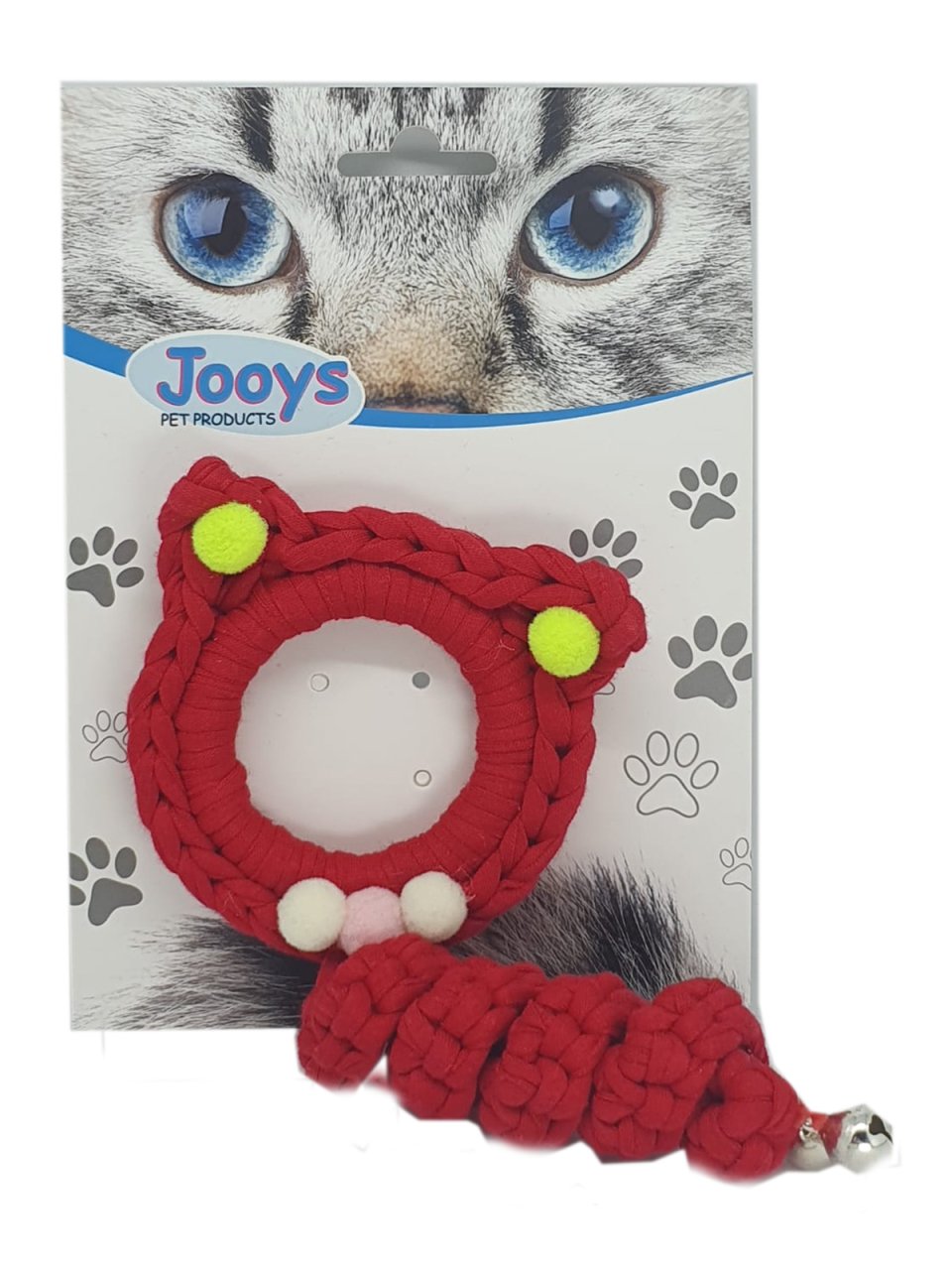 whatsapp-image-2022-01-22-18-06-37-3-jpeg62349.jpeg Zilli Kedi Örgü İpi 15 cm Kırmızı - Görsel 1