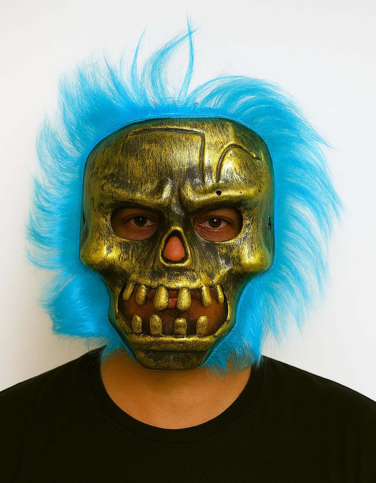 wild-skull-bakir-kafatasi-turkuaz-sacli-iskelet-maske-resim-5123.jpg Wild Skull - Bakır Kafatası Turkuaz lı İskelet Maske - Görsel 1