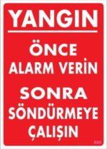 Yangın Nasıl Söndürülür Bilgilendirme Levhası - Görsel 2