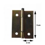 Amerikan Tipi Yaprak Menteşe - 2 cm (Sabit Pimli)