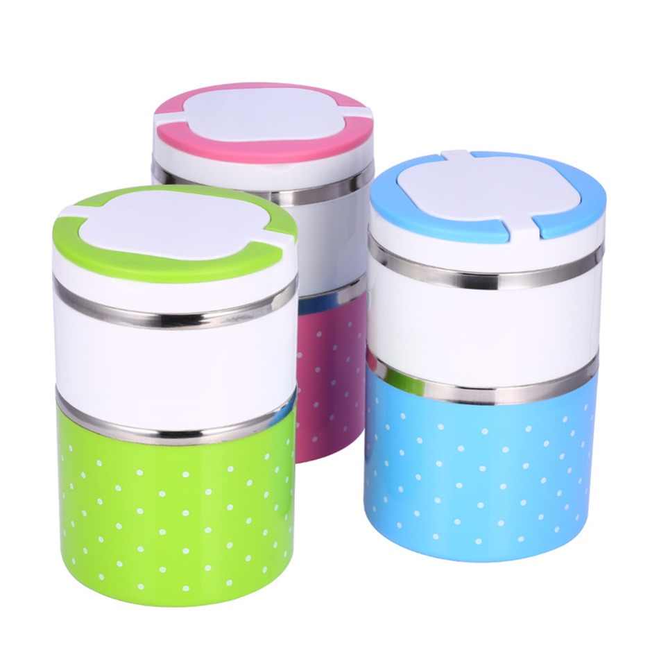 yemek-termosu-2li-tutacakli-s-17106-1.jpg Hiper 2 Katlı Vakumlu Yemek Termosu - 930 ml - Görsel 1
