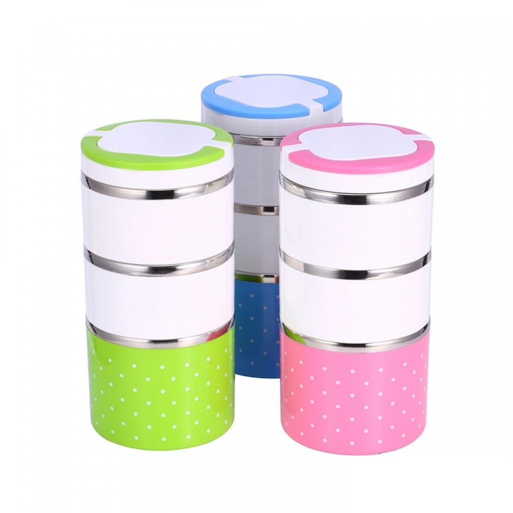 yemek-termosu-3lu-tutacakli-17107-1.jpg Hiper 3 Katlı Vakumlu Yemek Termosu - 1230 ml - Görsel 1
