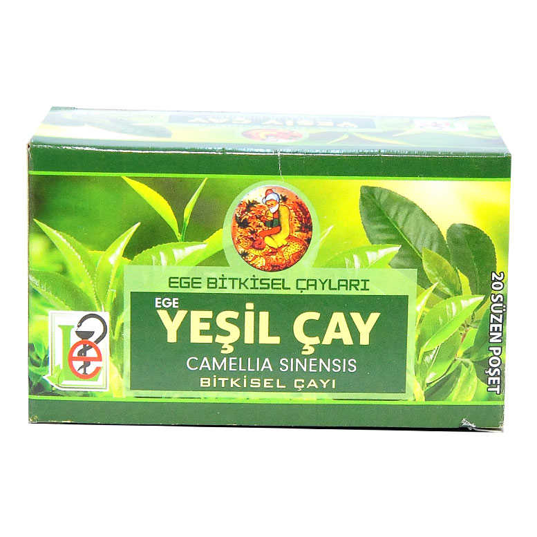 Yeşilçay Bitki Çayı 20 Süzen Pşt - Ege Lokman Yeşil Çay Çayı 20 Süzen Poşet - Görsel 1