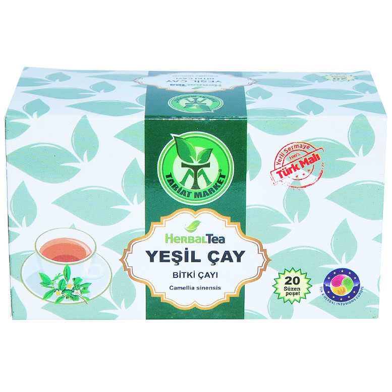 Yeşil Çay Bitki Çayı 20 Süzen Pşt - Tabiat Market Yeşil Çay Çayı 20 Süzen Pşt - Görsel 1