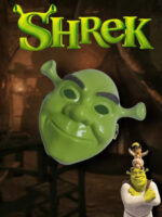 Yeşil Shrek Maskesi 21x25 cm - Görsel 3