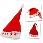 Yılbaşı Özel Işıklı Noel Baba Şapkası - Görsel 4