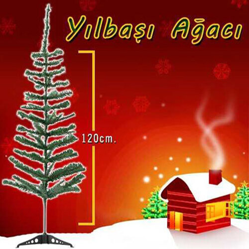 yilbasi-1673-1.jpg Yılbaşı Çam Ağacı Gür Dallar 120 cm - Görsel 1