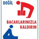 Doğru Yük Kaldırma Teknikleri Uyarı Levhası