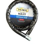 Yuma YM-752 Motorsiklet Kilidi Anahtarlı Körüklü Siyah ( Boy : 120cm-çap : 22mm )