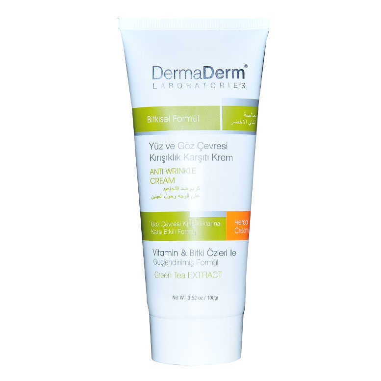 Yüz ve Göz Çevresi Kırışıklık Karşıtı Krem 100 GR - DermaDerm Yüz ve Göz Çevresi Kırışıklık Karşıtı 100 GR - Görsel 1