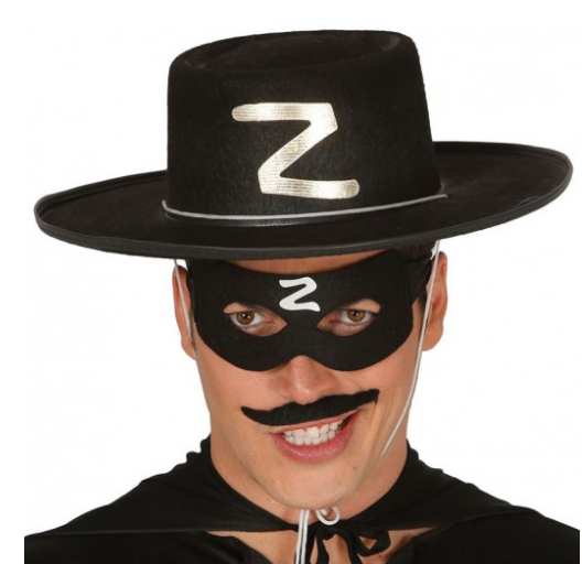 z-logolu-yetiskin-zorro-sapkasi-ve-zorro-maskesi-resim-596.png Z Logolu Yetişkin Zorro Şapkası ve Zorro Maskesi - Görsel 1