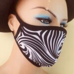 Zebra Desenli Yıkanabilir Çift Katlı Maske