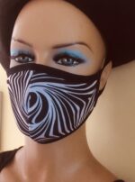 Zebra Desenli Yıkanabilir Çift Katlı Maske - Görsel 2