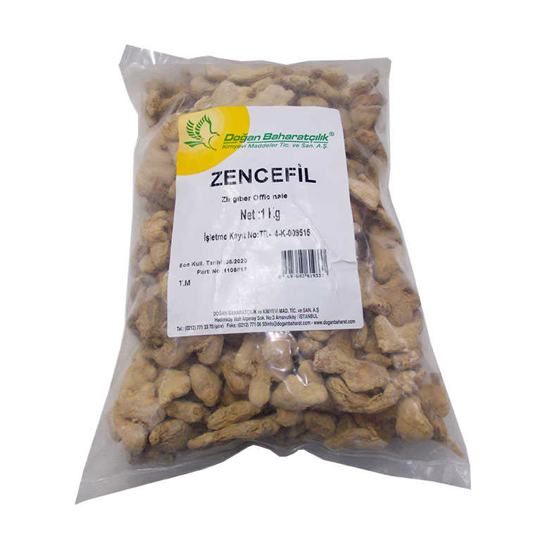 Kök Zencefil 1KG Pkt - Doğan Zencefil Kökü Tane Doğal 1000 Gr Paket - Görsel 1