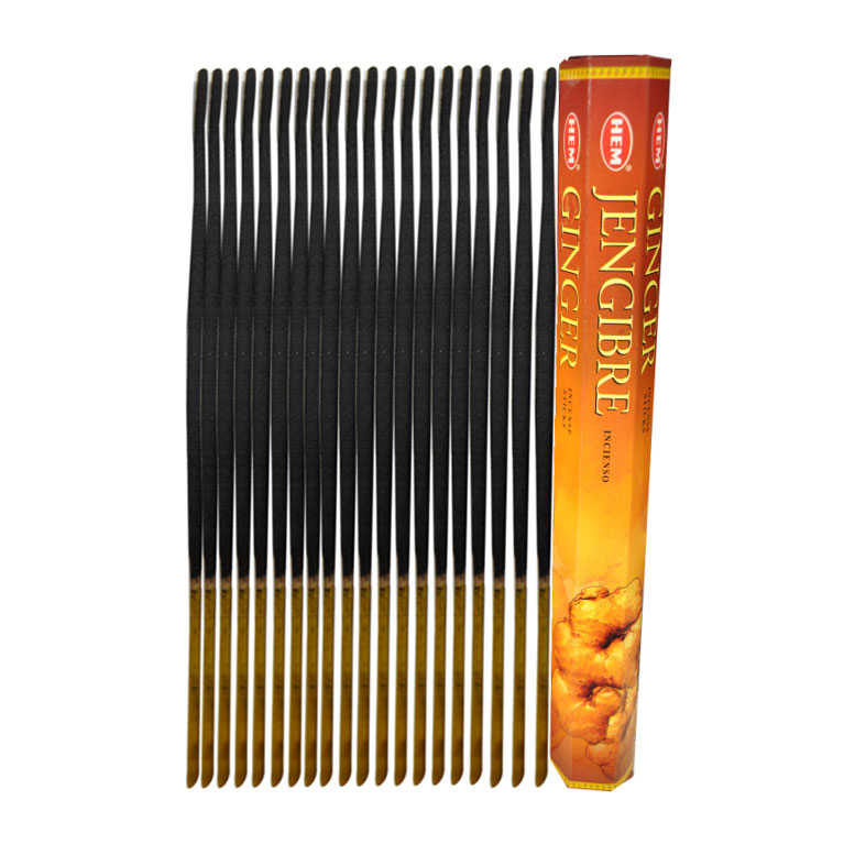 Zencefilli Çubuk Tütsü - Jengibre İncense Sticks - Hem Tütsü Zencefil Kokulu 20 Çubuk Tütsü - Jengibre - Görsel 1