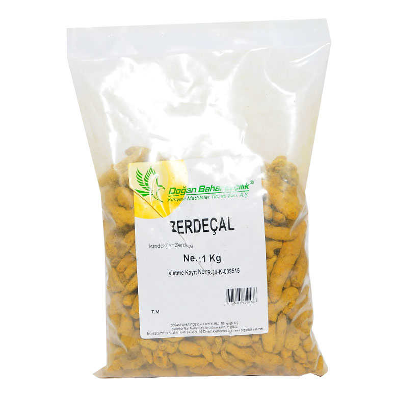 Zerdeçal Kök 1Kg Pkt - Doğan Zerdeçal Kökü Doğal Tane 1000 Gr Paket - Görsel 1